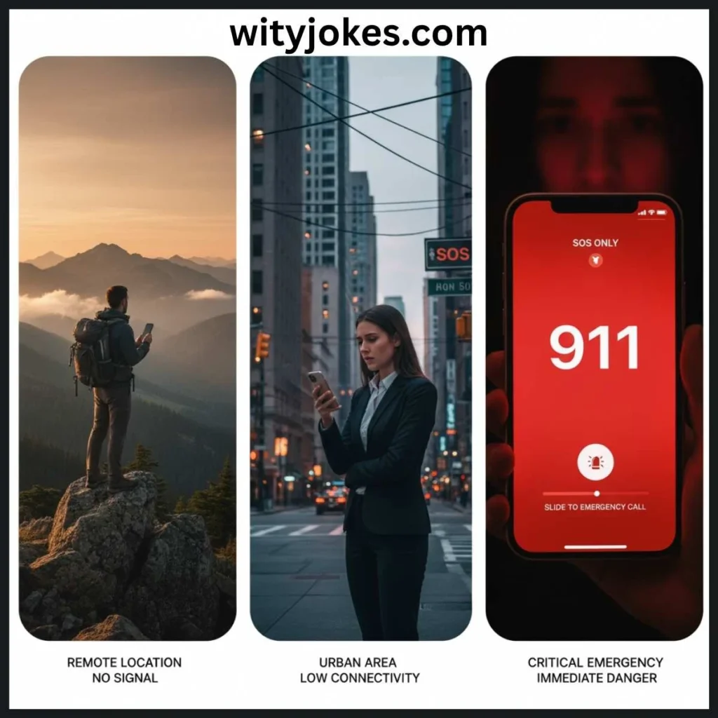 Examples of SOS Situations on iPhone