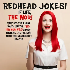 Read more about the article 340+Redhead Jokes to Light Up Your Day with Fiery Fun  For 2025<div class="last-updated" style="font-size:14px; font-weight:bold; color:#444; background:#f5f5f5; padding:10px; border-radius:5px; margin-top:10px; margin-bottom:20px;">
                 Last updated: May 16, 2025 at 3:17 pm by official.msgzi@gmail.com
            </div>
